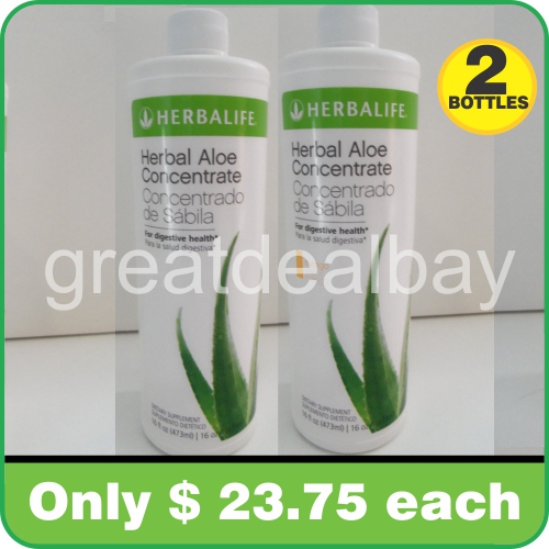 Herbalife aloe concentrate Mango pint Flavor / 2 Bottles